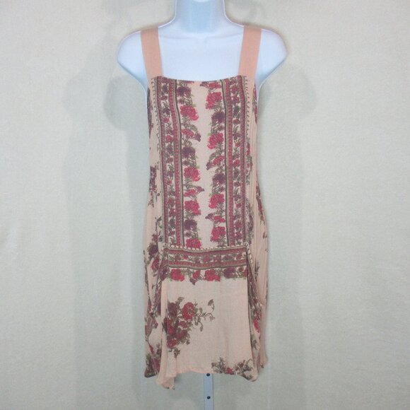 Free People Floral Pinafore Dress | Size Small - Picture 2 of 10